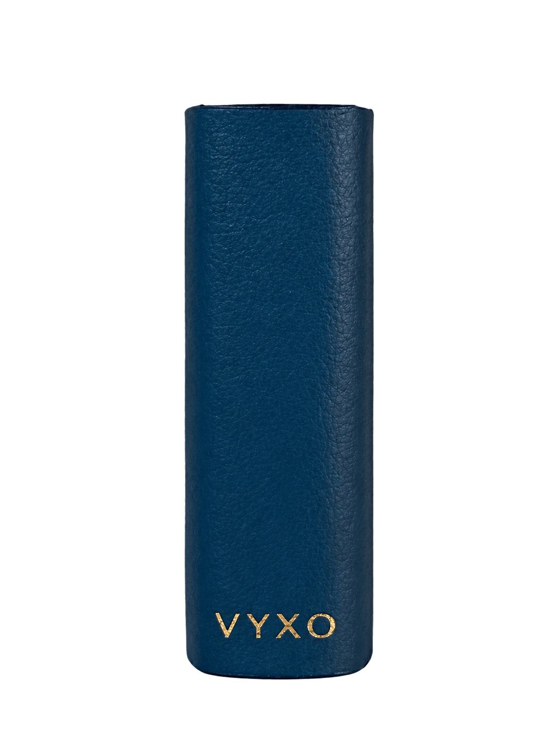 Чехол VYXO Leather Blue, синий — с логотипом
